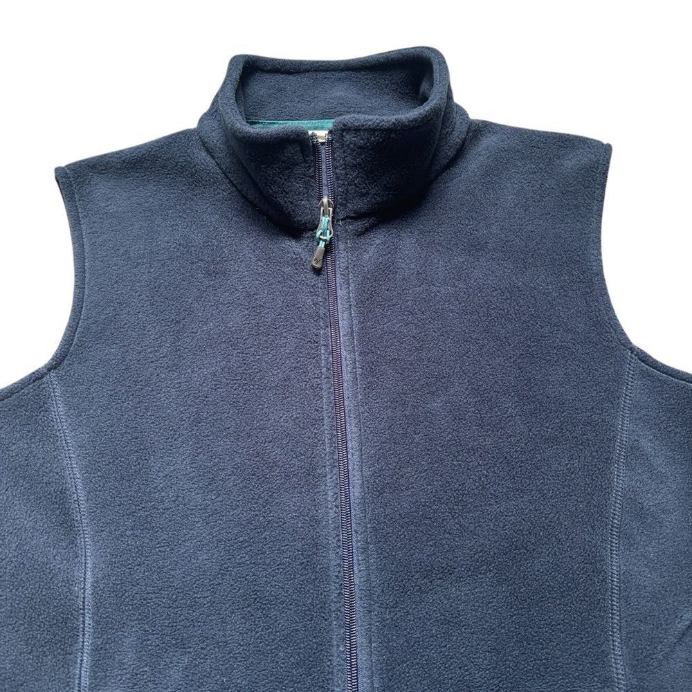 Woolrich Women’s Andes Fleece Navy Blue Zip Up Vest Small - Picture 2 of 9
